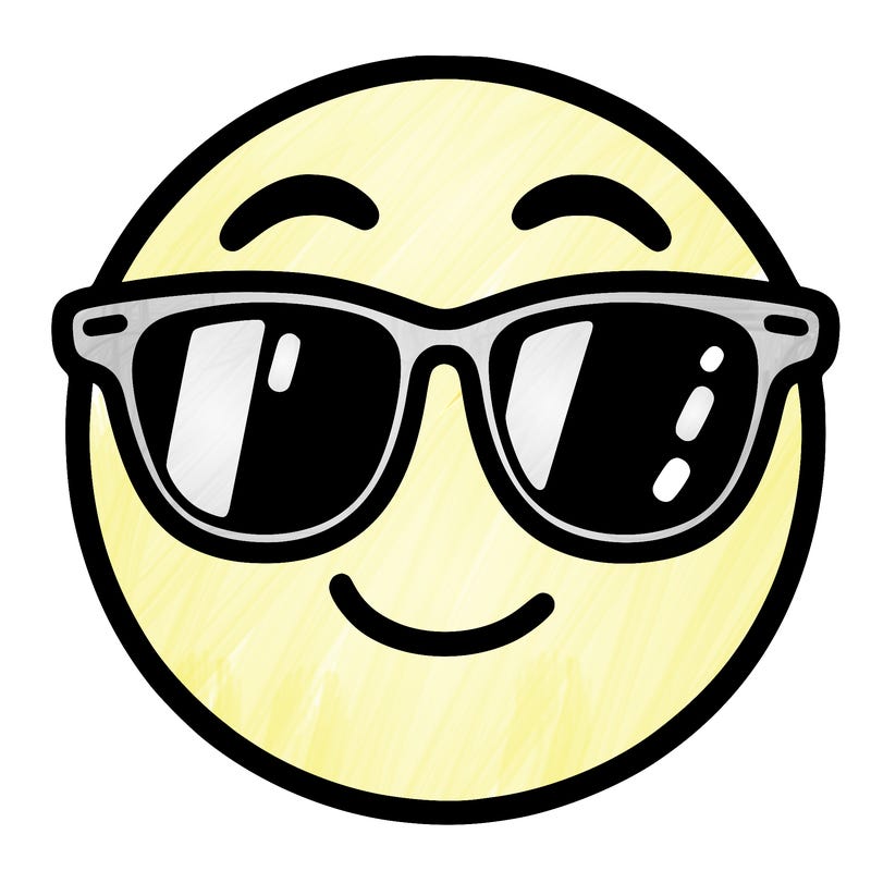emoji with sunglasses