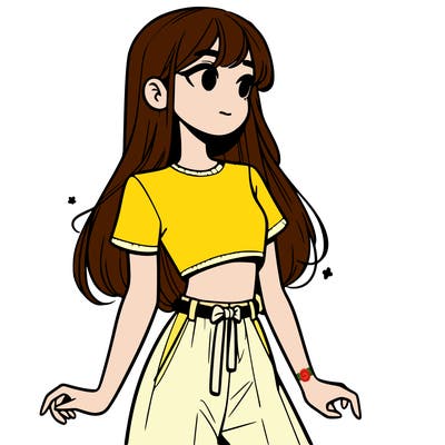 girl in a cute crop top