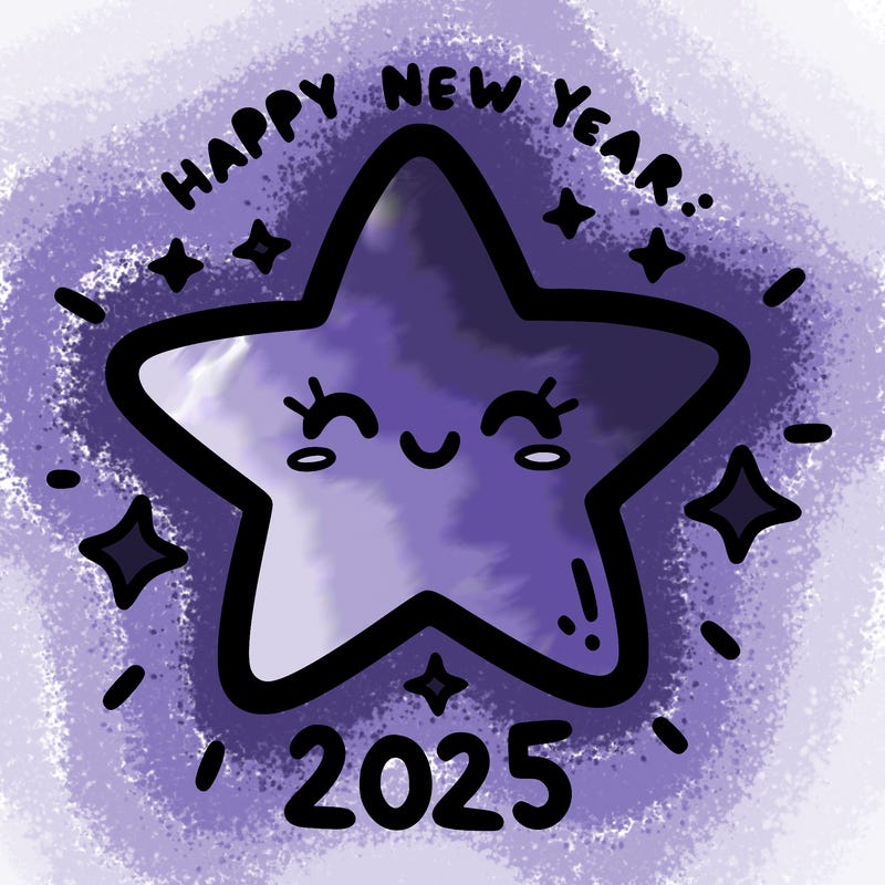 happy new year 2025 star wish