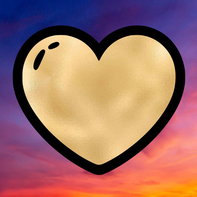 a blank heart