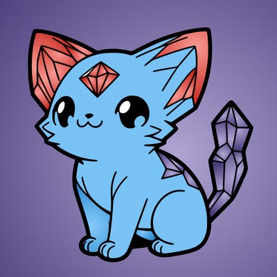 crystal kitten