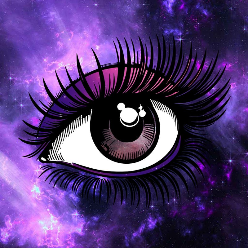 realistic eye long eylashes