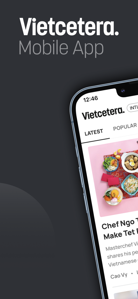 Vietcetera - Vietcetera mobile app showing latest news and lifestyle articles about Vietnam
