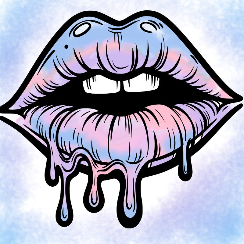 lips that look realistic and drip