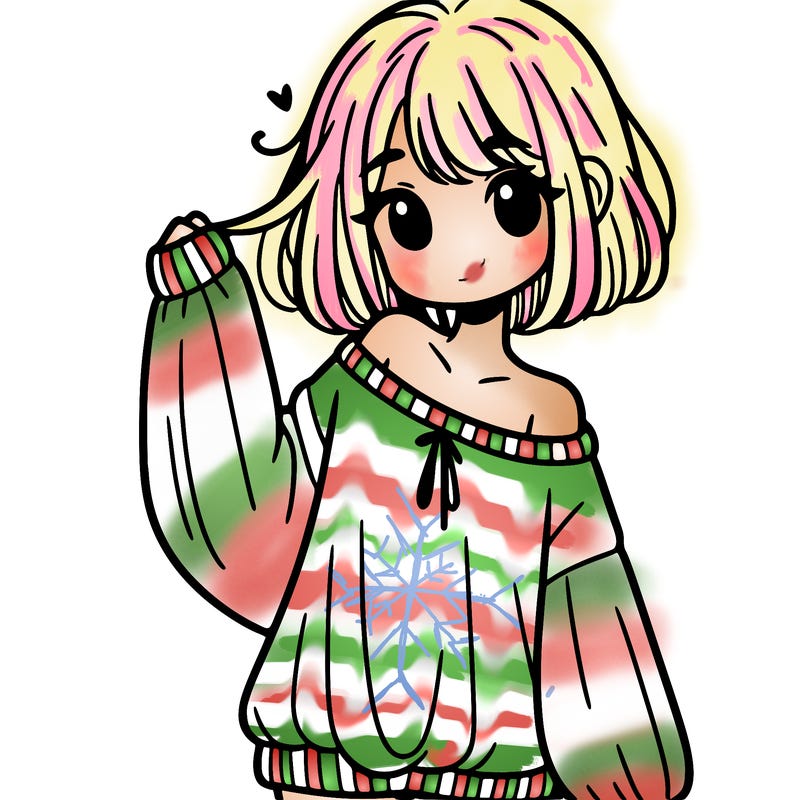 girl in baggy sweater hanging off her shoulder