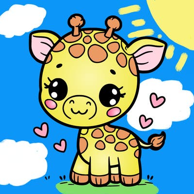 cute giraffee