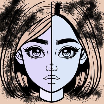 realistic girl split