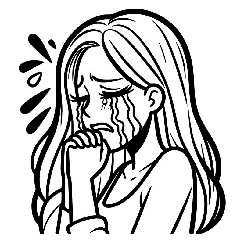 woman crying
