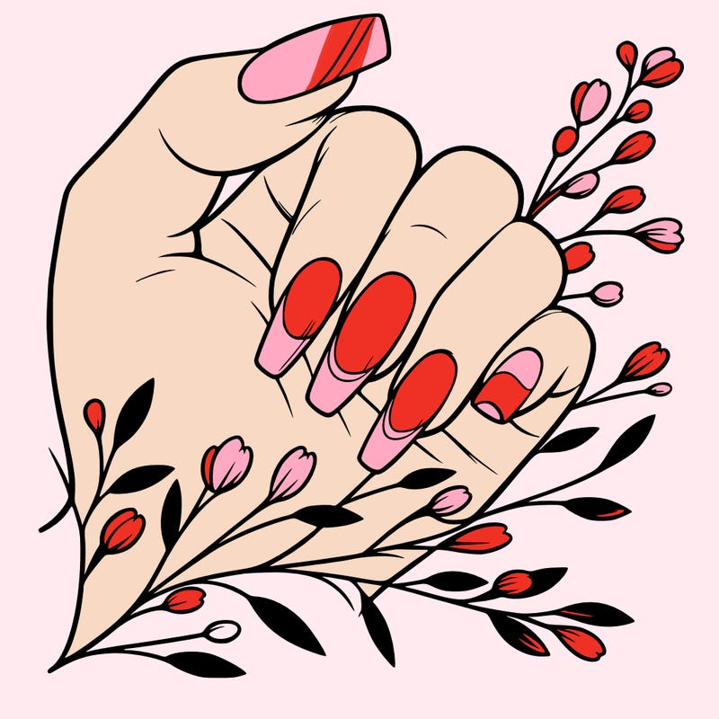 nails with french tip