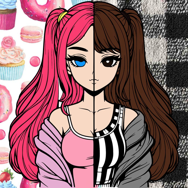 realistic girl split