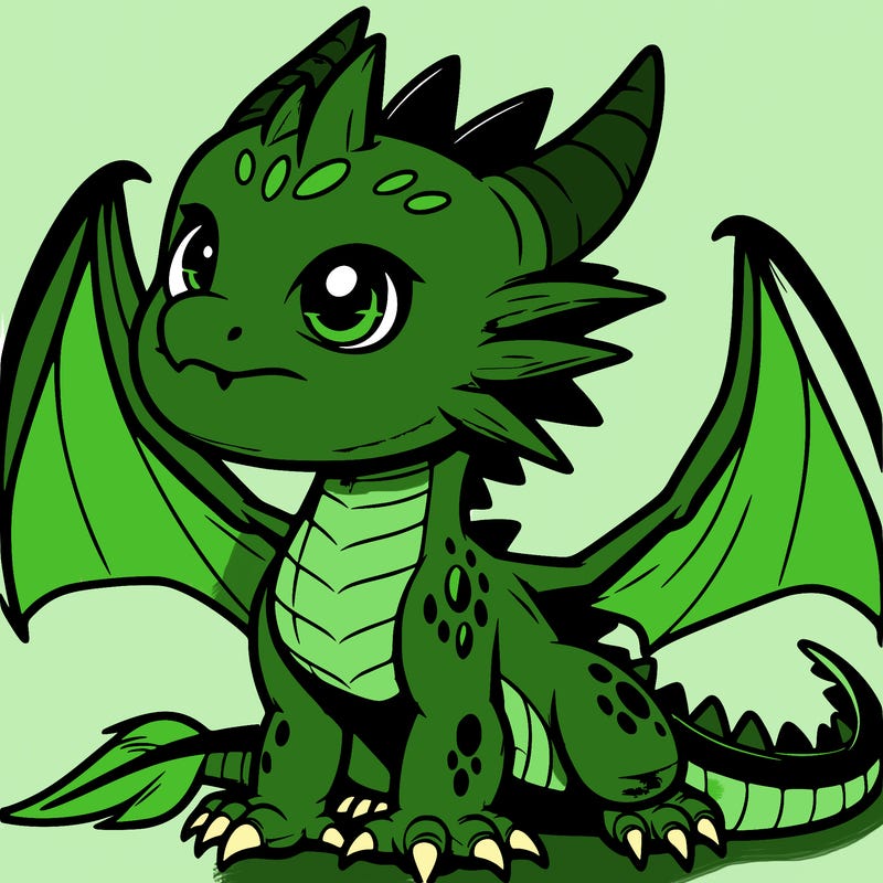 fierce baby night dragon