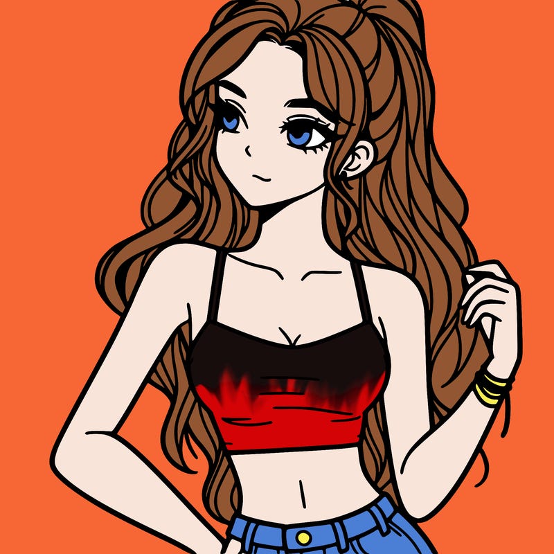 girl in crop top