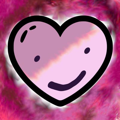 a blank heart
