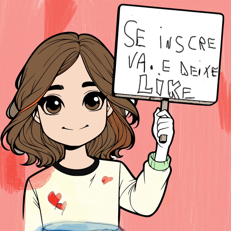 realistic girl holding up a sign