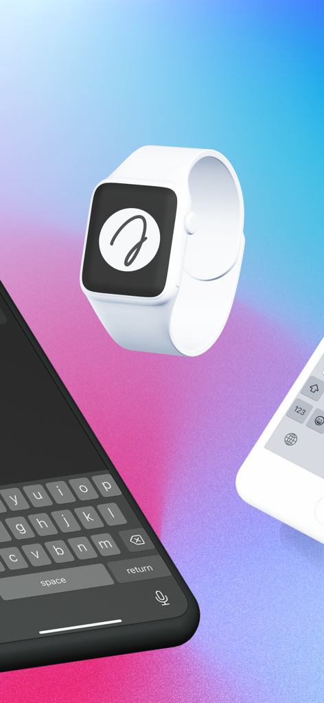 Aplicación de notas de voz Quicks mostrada en pantallas de Apple Watch y iPhone