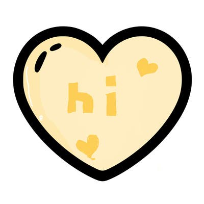 a blank heart