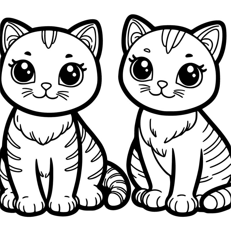 two cats