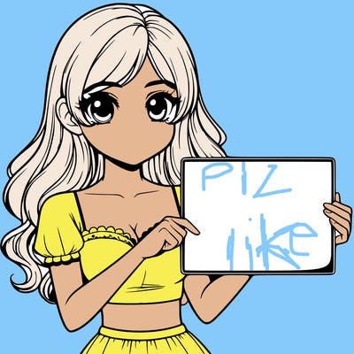 realistic pretty girl holding blank sign