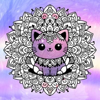mandala cat