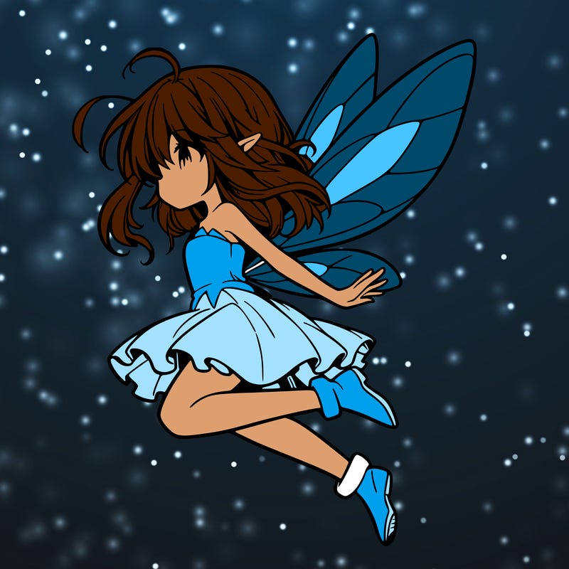 manga fairy flying