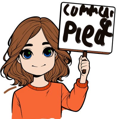 realistic girl holding up a sign