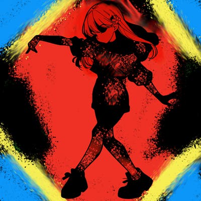 realistic girl danceing