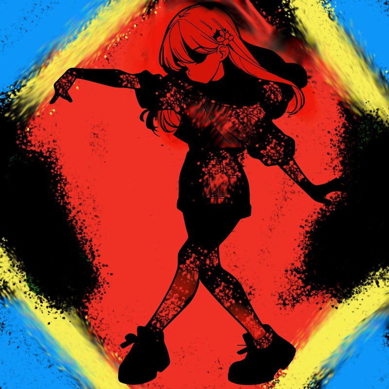 realistic girl danceing