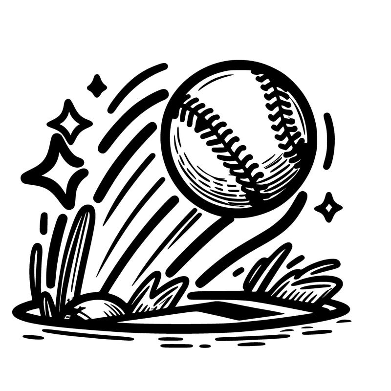 softball home run in the air