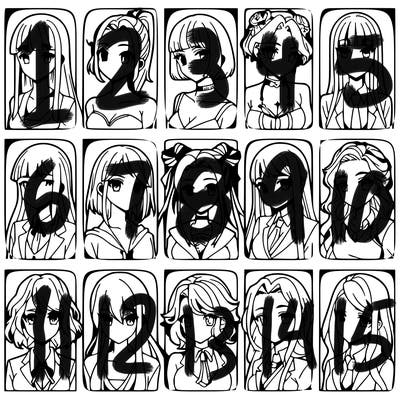 girls that look diffrent anime