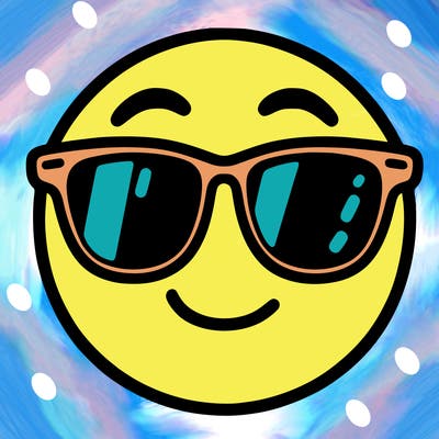 emoji with sunglasses