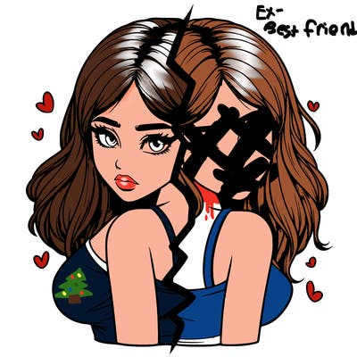 realistic girl split