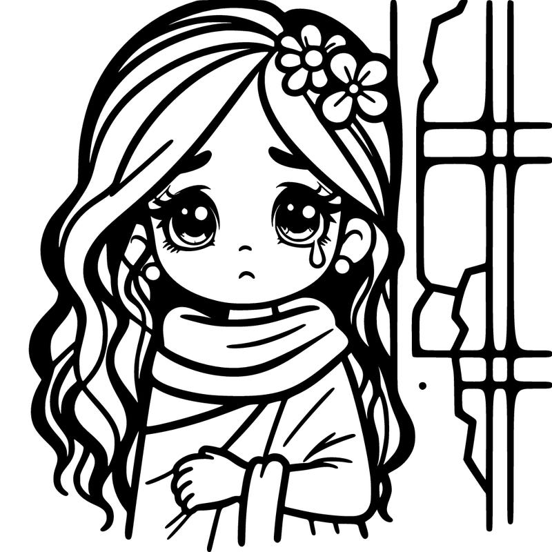 a beautiful girl, but she was worn down by poverty and need.