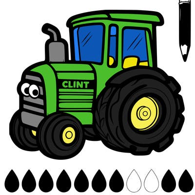 tractor with owner name clint