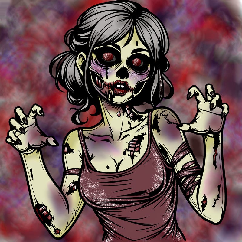 realistic zombie girl