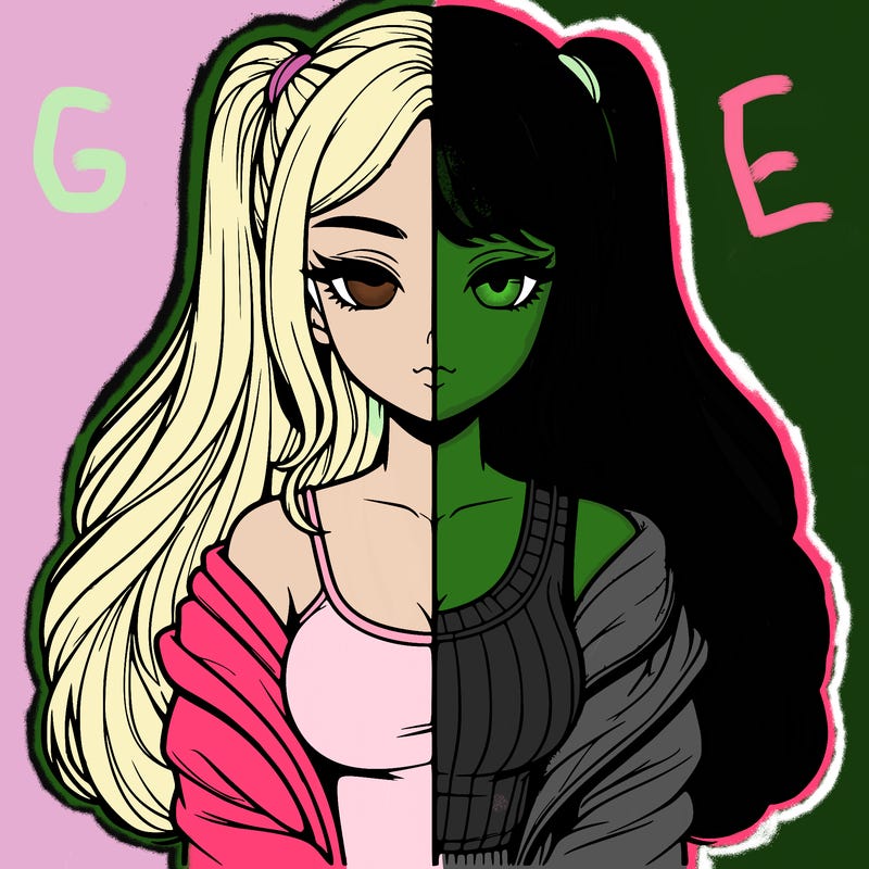 realistic girl split