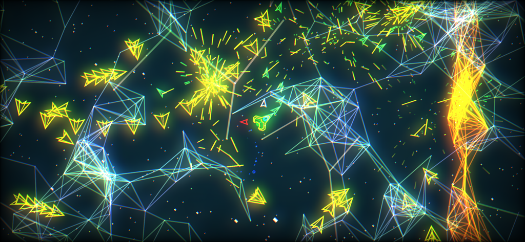 PewPew Live - Neon vector graphics and intense twin-stick arcade shooter gameplay in PewPew Live