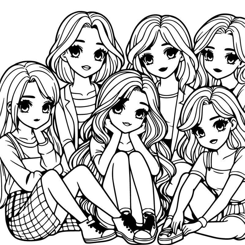 a realistic group of girls