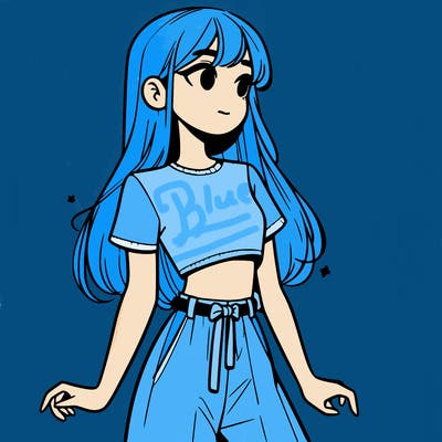 girl in a cute crop top