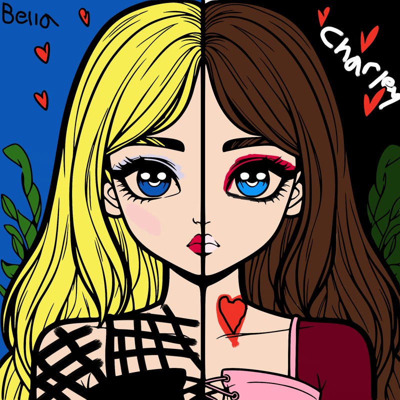 realistic girl split