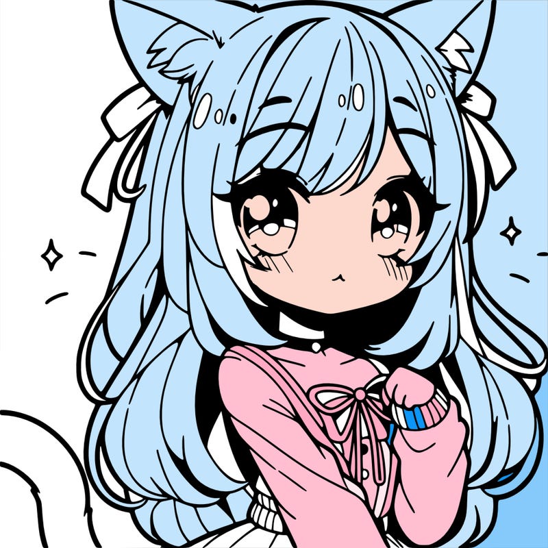 cute anime cat girl
