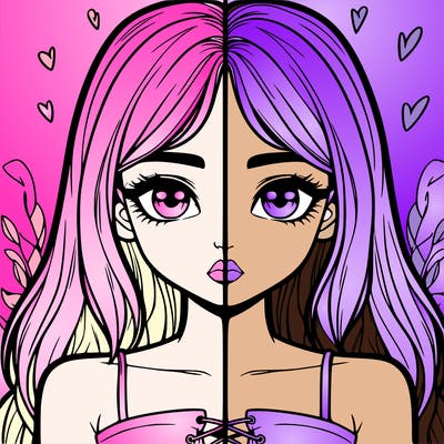 realistic girl split