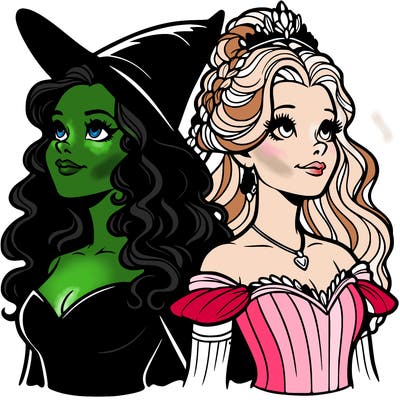 'elphaba and glinda (realistic)
