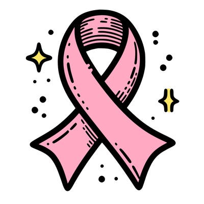 ribbon symbol of national breast cancer awareness month