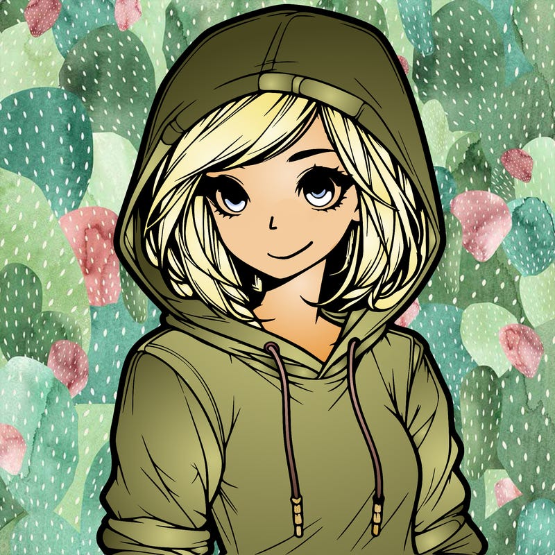 realistic girl with hoodie