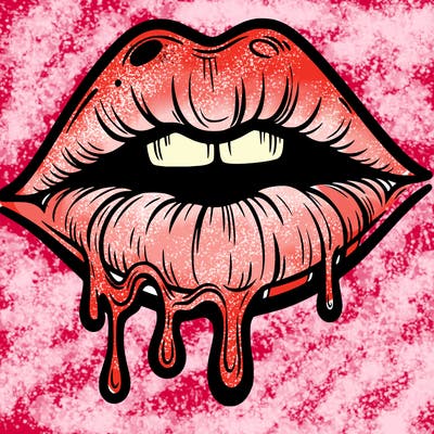 lips that look realistic and drip