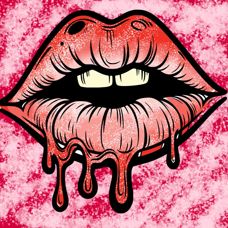 lips that look realistic and drip