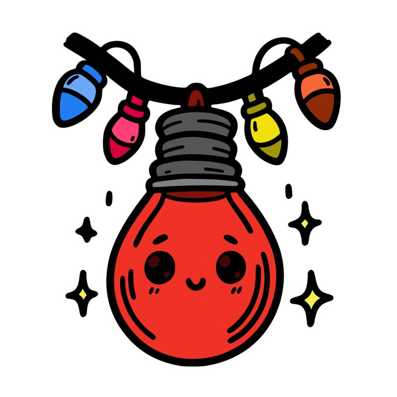 small bulb of a garland