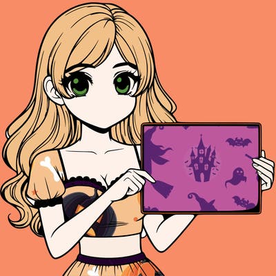 realistic pretty girl holding blank sign