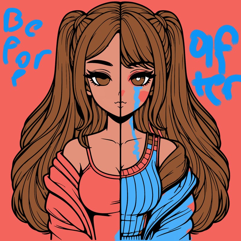 realistic girl split