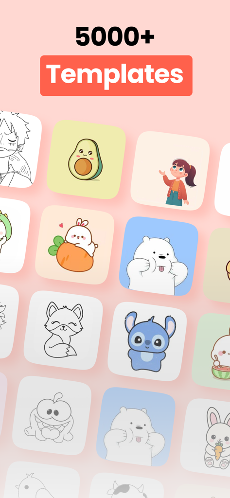 AR Drawing - Paint & Draw - AR Drawing app library featuring over 5000 templates for tracing and sketching